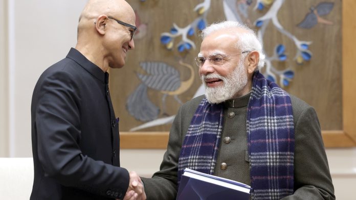 पीएम मोदी, सत्या नडेला