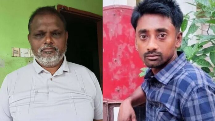 लिटन चंद्र घोष (बाएँ) और रिपन साहा (दाएँ)