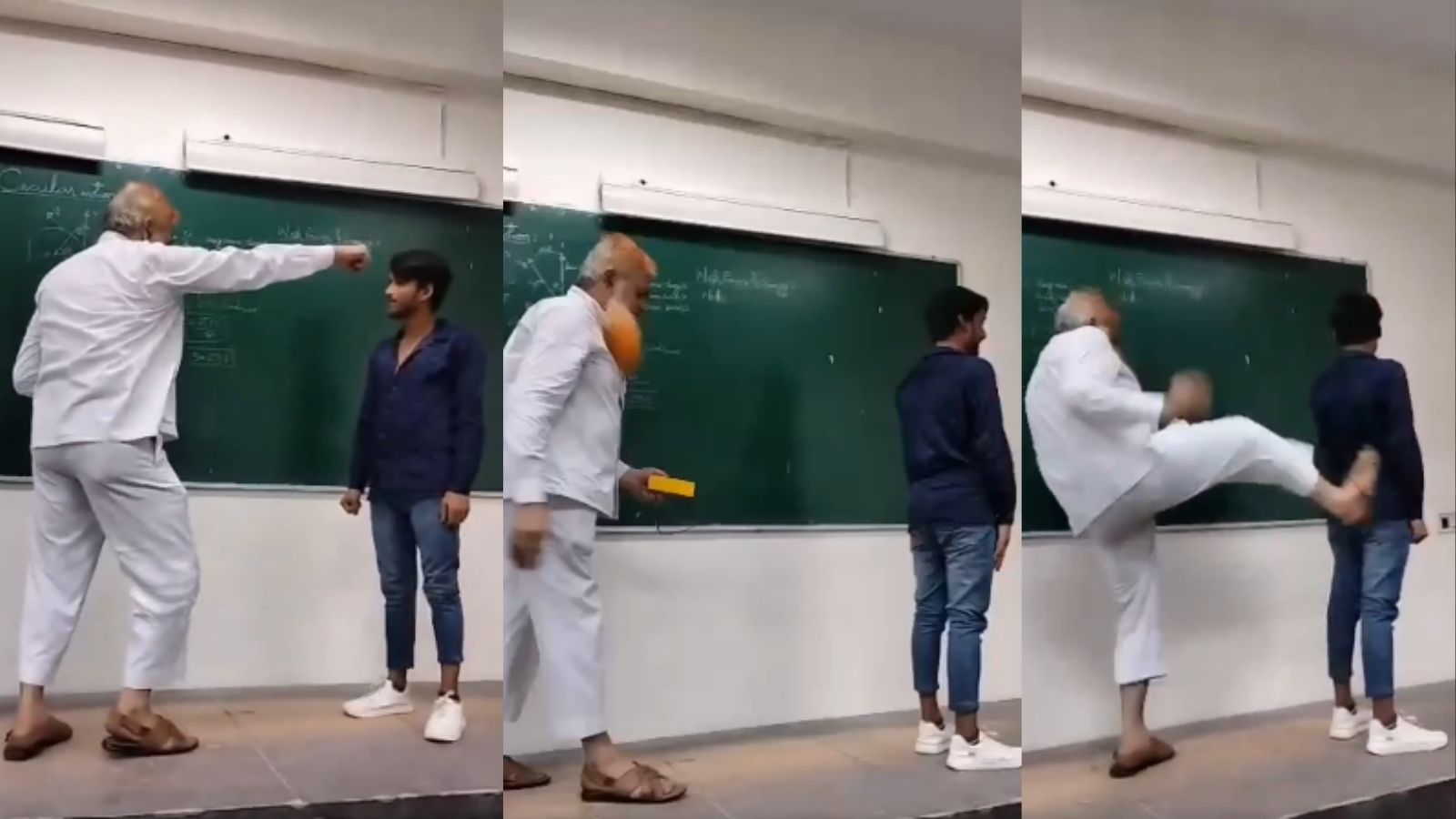 जामिया के प्रोफेसर डॉ रियाजुद्दीन ने जनजातीय कर्मचारी से की मारपीट ...