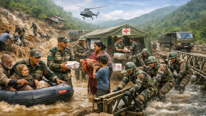 आपदा राहत में फर्स्ट रिस्पॉन्डर की भूमिका निभाती है भारतीय सेना