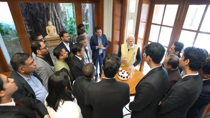 पीएम मोदी ने AI स्टार्टअप से जुड़े ग्रुप से की मुलाकात