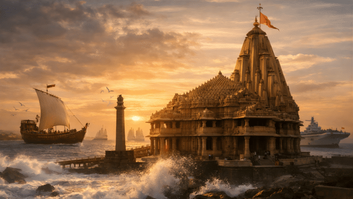 भारतीय मरीन पावर का केंद्र था सोमनाथ मंदिर