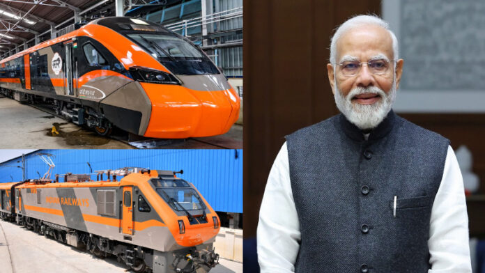 वंदे भारत स्लीपर और अमृत भारत मोदी