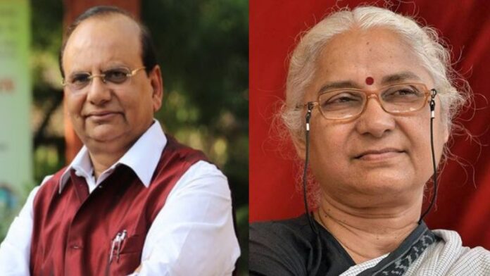 मेधा पाटकर दिल्ली LG वीके सक्सेना