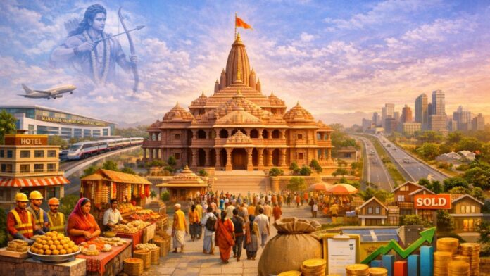 राम मंदिर की प्रतीकात्मक तस्वीर (फोटो साभार: ChatGPT)