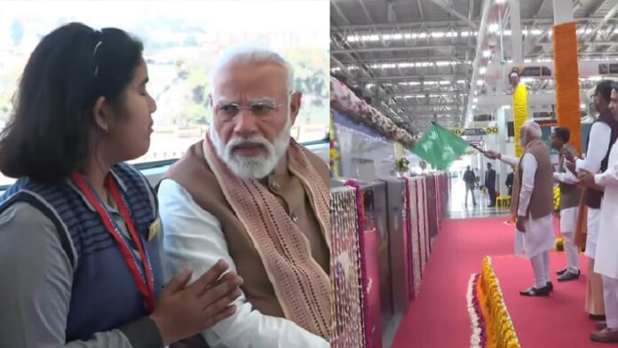 मेरठ मेट्रो में पीएम मोदी