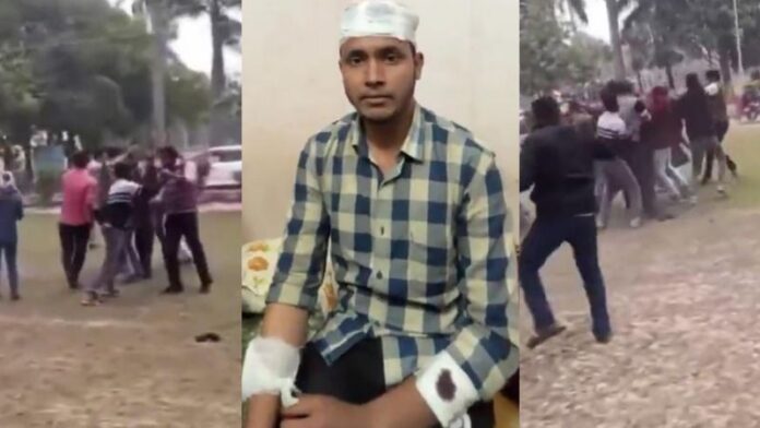 इलाहाबाद विश्वविद्यालय विवाद मारपीट