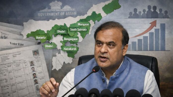 असम SR मुस्लिम जिला मतदाता बढ़ोतरी