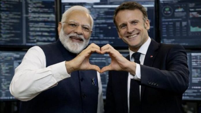 फ्रांस राष्ट्रपति मोदी AI समिट