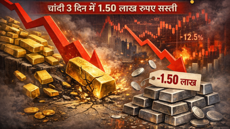3 दिन में 150000 नीचे आई चाँदी, बजट के दिन भी सोना गिरा: जानिए ऑल टाइम हाई के बाद क्यों जारी है ऐतिहासिक लुढ़कन?