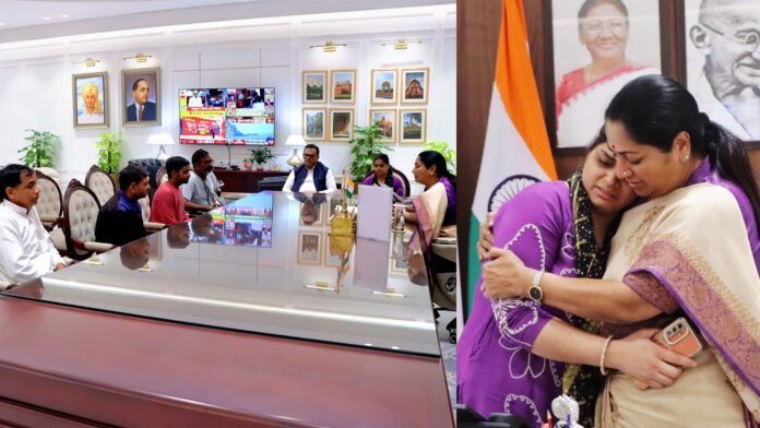 तरुण के परिजन से मिलीं रेखा गुप्ता