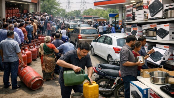 मिडिल ईस्ट वॉर के बीच एलपीजी पेट्रोल डीजल की कमी की अफवाहों से पैनिक हो रहे लोग