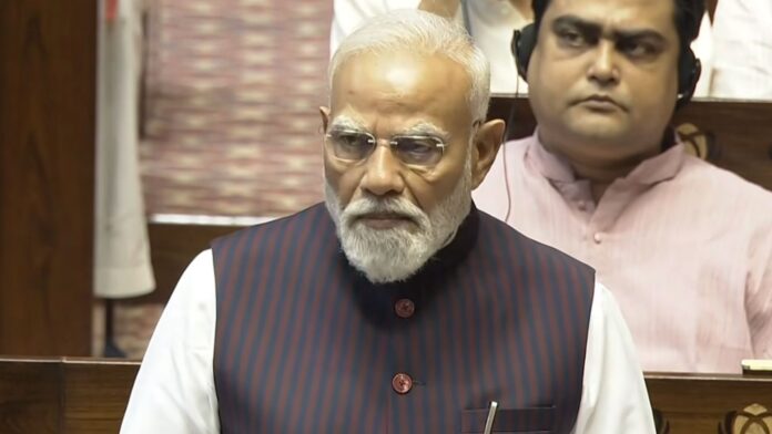 राज्यसभा में PM मोदी