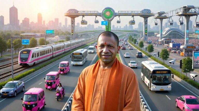 ट्रैफिक जाम से मिली मुक्ति, रोपवे-इलेक्टिक बसों और पिंक ऑटो की हुई शुरुआत: योगी सरकार के 9 साल का कमाल, UP में बदला परिवहन का हाल