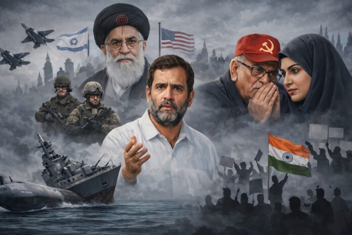 ईरान-US-इजरायल युद्ध में भारत को घसीटने की कोशिश में इस्लामी-कॉन्ग्रेसी-वामपंथी इकोसिस्टम