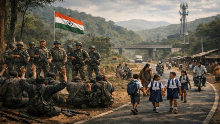 डेडलाइन से पहले डेड हुआ नक्सलवाद: जानिए कैसे मोदी सरकार के ऑपरेशन्स ने ‘लाल आतंकियों’ पर किया प्रहार, बड़े-बड़े नक्सलियों को ढेर कर जन-जन तक पहुँचाई हर सुविधा