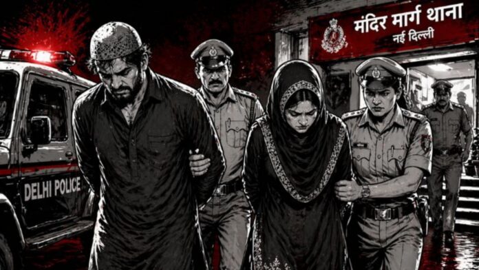 आजाद और रूबीना गिरफ्तार (फोटो साभार: AI)