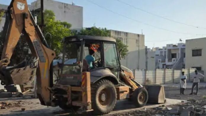 गुजरात कॉन्ग्रेस कॉन्ग्रेस बुलडोजर