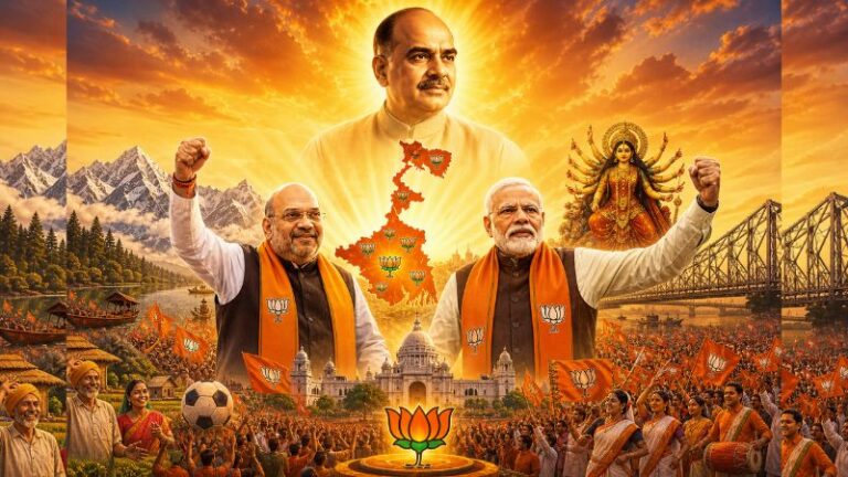जहाँ जन्मे मुखर्जी, अब वो बंगाल भी भगवा है… मोदी-शाह ने पूर्ण किया श्यामा प्रसाद का स्वप्न
