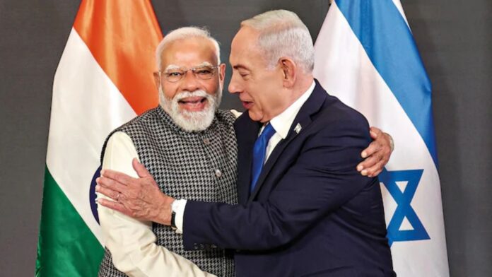 नरेंद्र मोदी और बेंजामिन नेतन्याहू