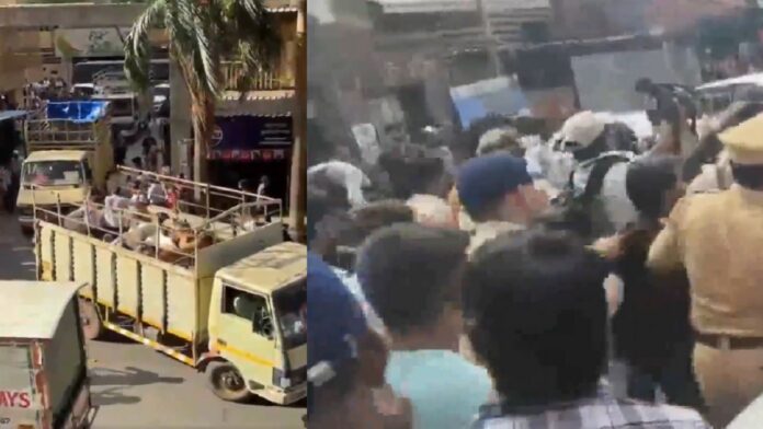 मीरा रोड सोसायटी बकरा विवाद में हंगामे के बाद पुलिस लाठीचार्ज, अब नहीं होगी कुर्बानी