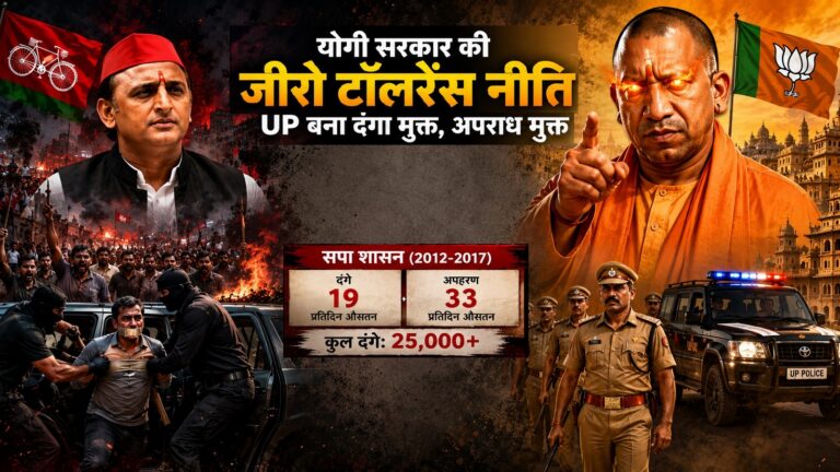 योगी सरकार में जीरो टॉलरेंस पॉलिसी से UP में क्राइम पर लगी लगाम, सपा शासन में हर दिन होते थे 19 दंगे-33 अपहरण: समझें कैसे आया ये बदलाव