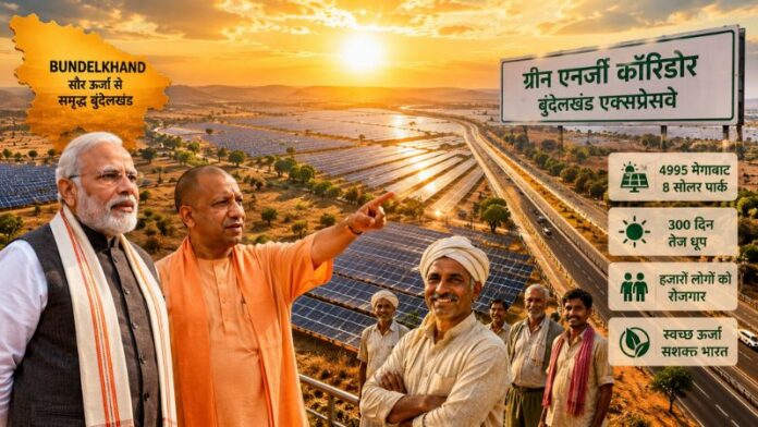 बुंदेलखंड सोलर हब सौर ऊर्जा परियोजना योगी मोदी सरकार