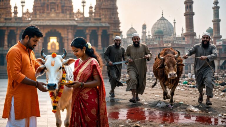 सनातन के स्त्री प्रतीकों के प्रति तिरस्कार, हिंदू विरोध और घृणा का लंबा दौर: जब इस्लाम में अनिवार्य नहीं तो गाय की कुर्बानी पर क्यों मुस्लिमों का इतना जोर?
