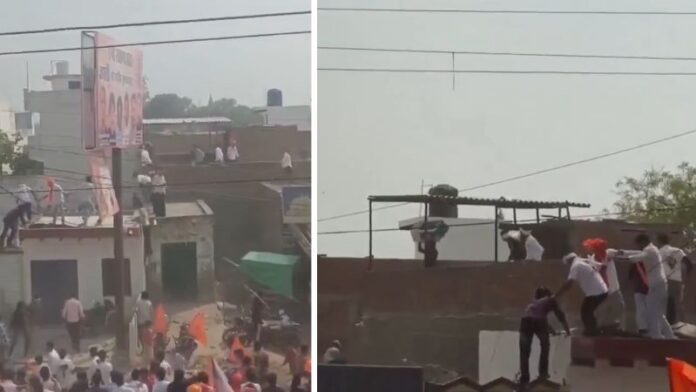 यूपी हापुड़ शोभायात्रा पथराव