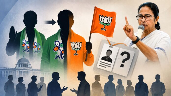 TMC के गुंडे लेकर घूम रहे भगवा (फोटो साभार: ChatGPT)