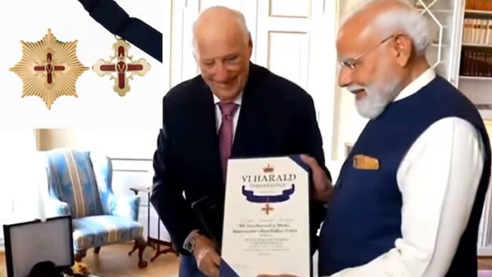 पीएम मोदी नार्वे सम्मान