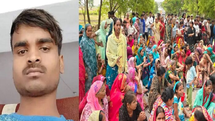 मृतक धनराज मौर्या, विलाप करते परिजन