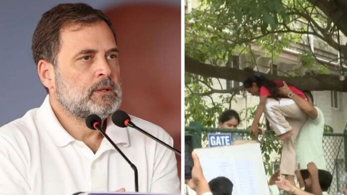 कॉन्ग्रेस रैली नीट एग्जाम