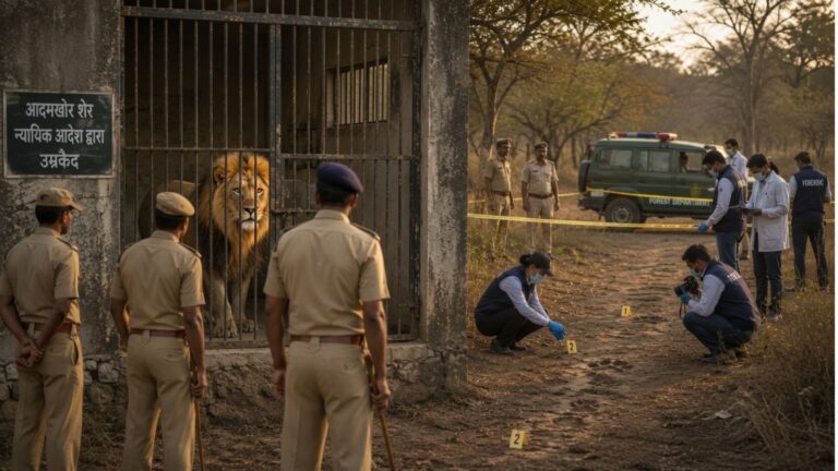 गुजरात के अमरेली में युवक को मारने वाले चार शेरों को उम्रकैद: जानिए कैसे किसी शेर को घोषित किया जाता है ‘आदमखोर’ और क्या होती है पूरी प्रक्रिया