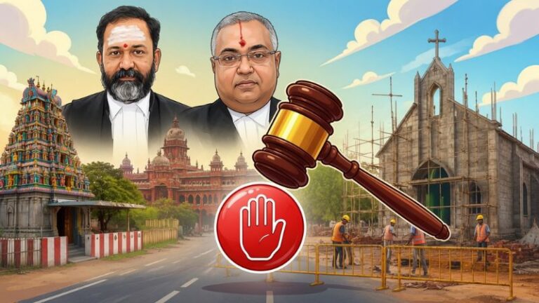100 साल पुराने मंदिर के पास सरकारी जमीन पर चर्च बनाने का था प्लान, मद्रास HC ने लगाई रोक: धर्मांतरण की थी आशंका, पढ़ें- कोर्ट ने क्या कहा?