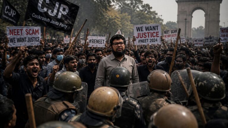 जो कभी AIMIM-कॉन्ग्रेस का रहा था प्रचार, उसके पोस्टर अब CJP के प्रदर्शन में चमके: जानिए कौन है US से युवाओं को भड़काने और पुलिस को धमकाने वाला उस्मान अली?