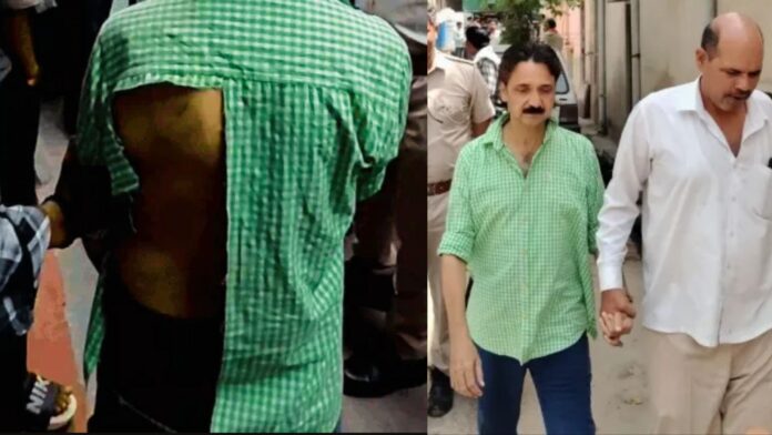 लोगों ने पादरी को पीटा (फोटो साभार: दैनिक भास्कर/पत्रिका)