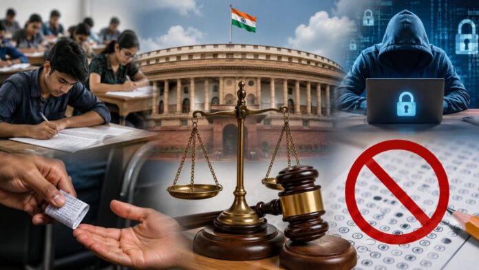 परीक्षा नकल संसद बिल
