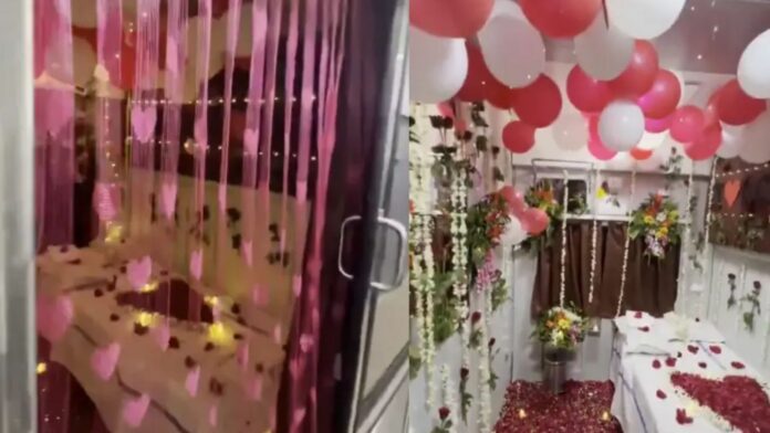 ट्रेन केबिन हनीमून सुइट