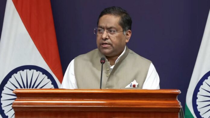 विदेश मंत्रालय (MEA) के प्रवक्ता रणधीर जायसवाल