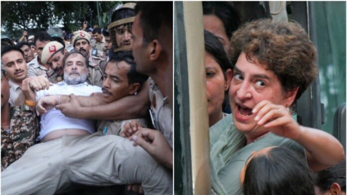 राहुल गाँधी और प्रियंका गाँधी वाड्रा