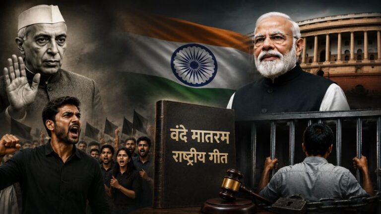 ‘वंदे मातरम’ का अपमान किया तो होगी 3 साल की जेल… मुस्लिमों के दबाव में नेहरू ने जिस राष्ट्रीय गीत का किया ‘अपमान’, उसे मोदी सरकार ने दिया सम्मान: अब नया बिल बदलेगा इतिहास