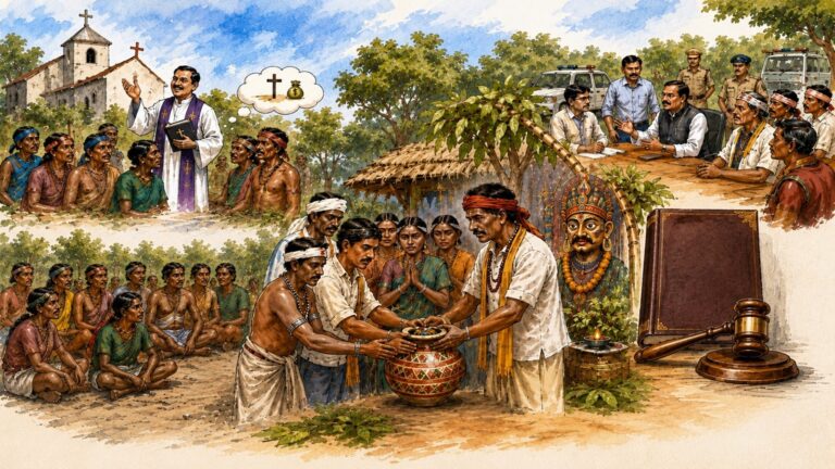 छत्तीसगढ़ के नारायणपुर में सुलझा धर्मांतरण विवाद, 26 परिवारों ने की घर वापसी: पढ़ें- साय सरकार ने मिशनरियों पर कैसे कसी नकेल, पहले कॉन्ग्रेस देती थी विवादों को हवा