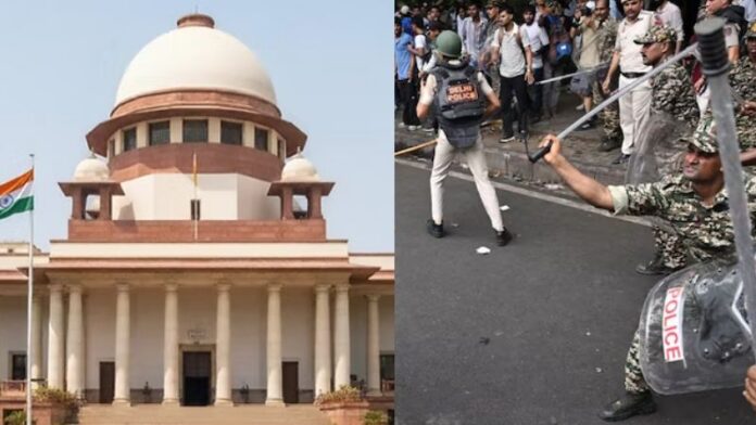 CJP प्रदर्शन पुलिस लाठीचार्ज सुप्रीम कोर्ट
