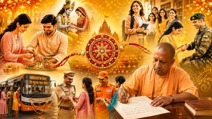 CM Yogi Rakshabandhan paati