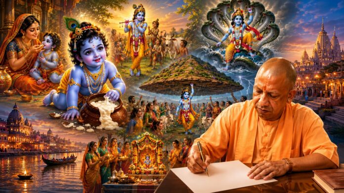 CM Yogi Janmashtami Pati