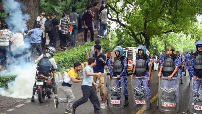 दिल्ली में जंतर मंतर प्रोटेस्ट के दौरान सादे कपड़ों में क्यों थे पुलिसकर्मी?