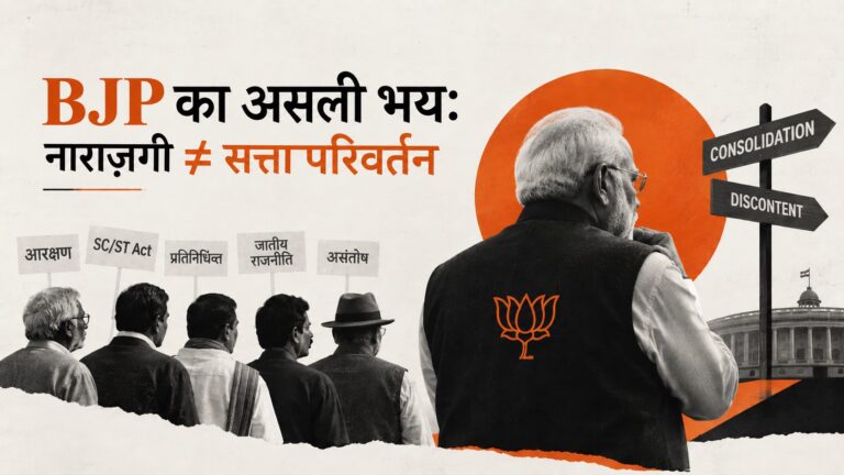 100 नाराज़ ≠ 100 वोट: भारतीय राजनीति में सिर्फ़ ‘नाराज़गी’ का फ़ैक्टर कभी निर्णायक क्यों नहीं रहा